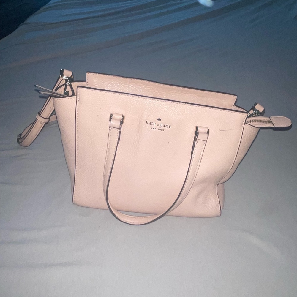 Pink Kate Spade cross body tote